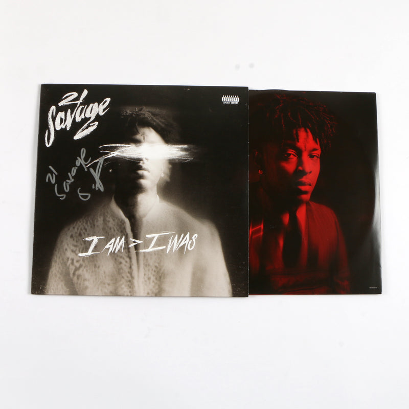 21 Savage Signed i am > i was Vinyl Beckett COA 21 Savage