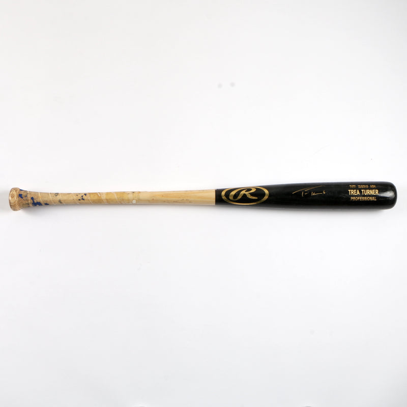 Trea Turner Game Used Bat Philadelphia Phillies Beckett COA