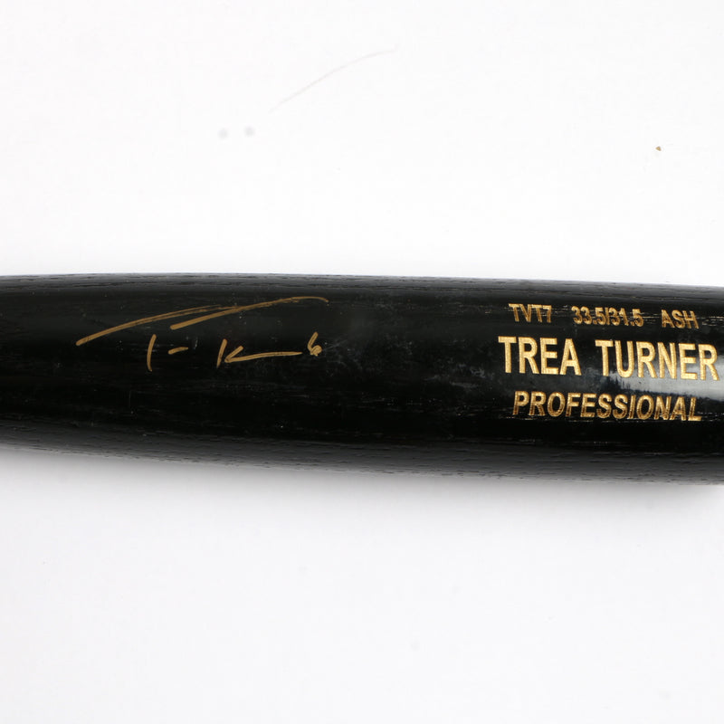 Trea Turner Game Used Bat Philadelphia Phillies Beckett COA