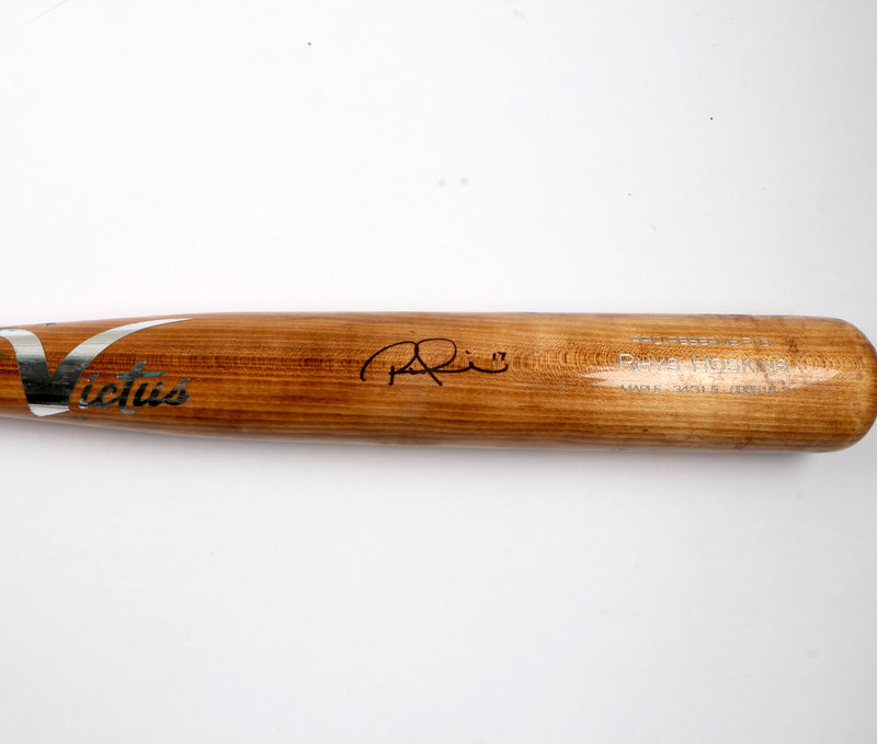 Rhys Hoskins Game Used Bat Philadelphia Phillies Beckett COA