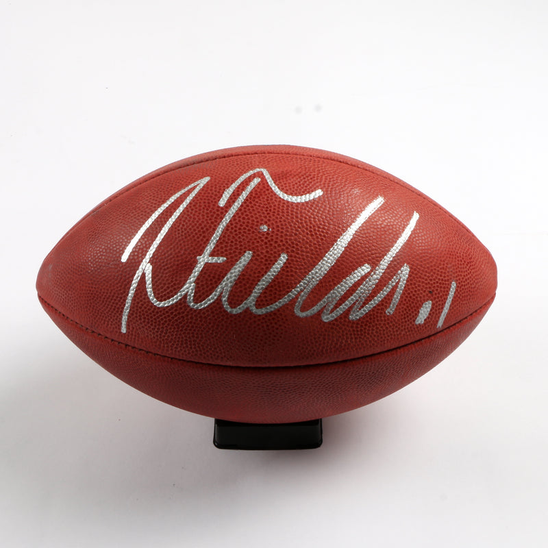 Justin Fields Signed Football NFL Duke Chicago Bears Beckett COA