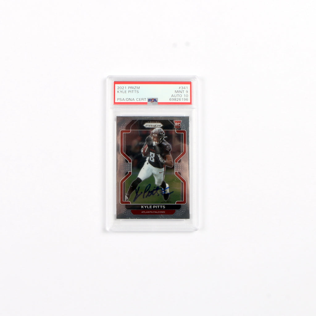 Kyle Pitts Signed Panini Prizm 2021 RC PSA 9 Auto Autograph PSA/DNA