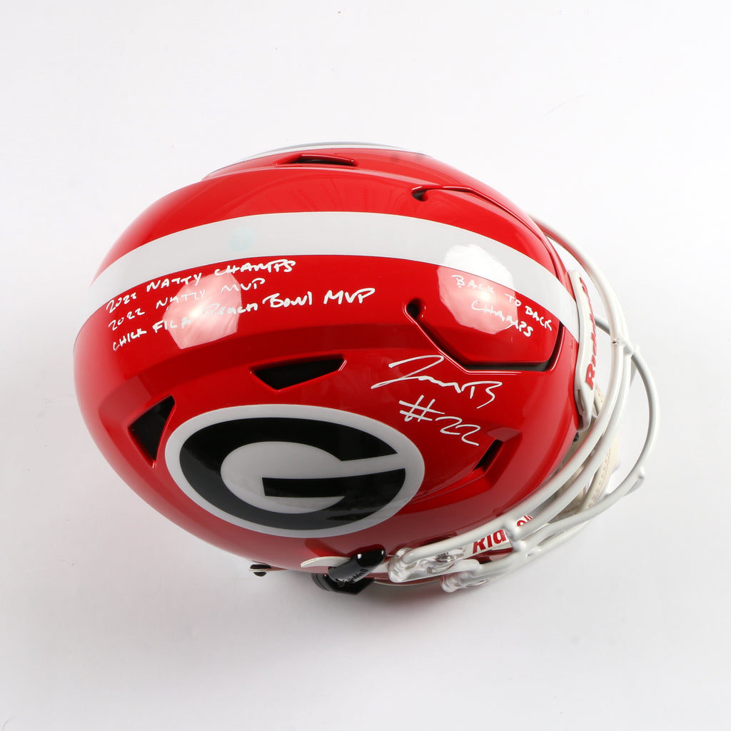 Javon Bullard Signed helmet Speed Flex Authentic Georgia Bulldogs Beckett