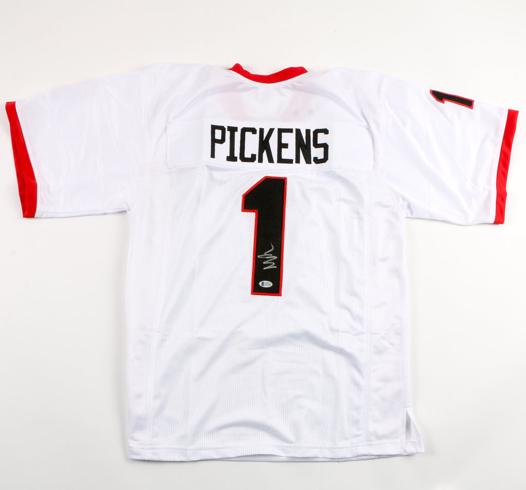George Pickens Signed Jersey White Georgia Bulldogs