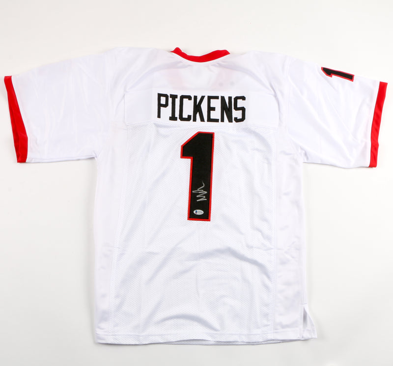 George Pickens Signed Jersey White Georgia Bulldogs