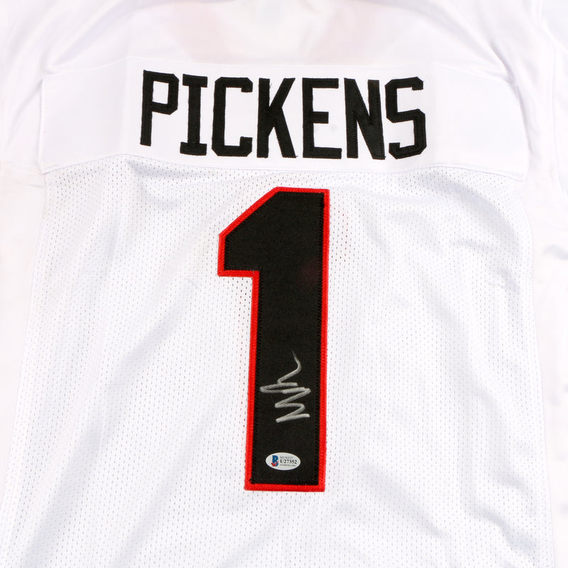 George Pickens Signed Jersey White Georgia Bulldogs