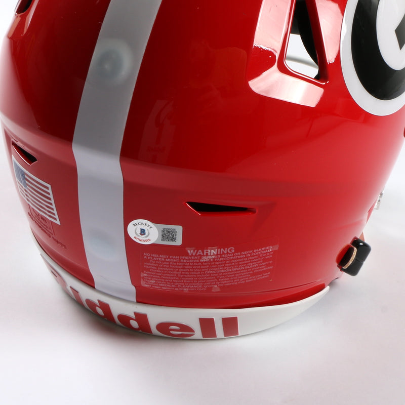 Stetson Bennett Signed Helmet Speed Flex National Championship MVP Beckett