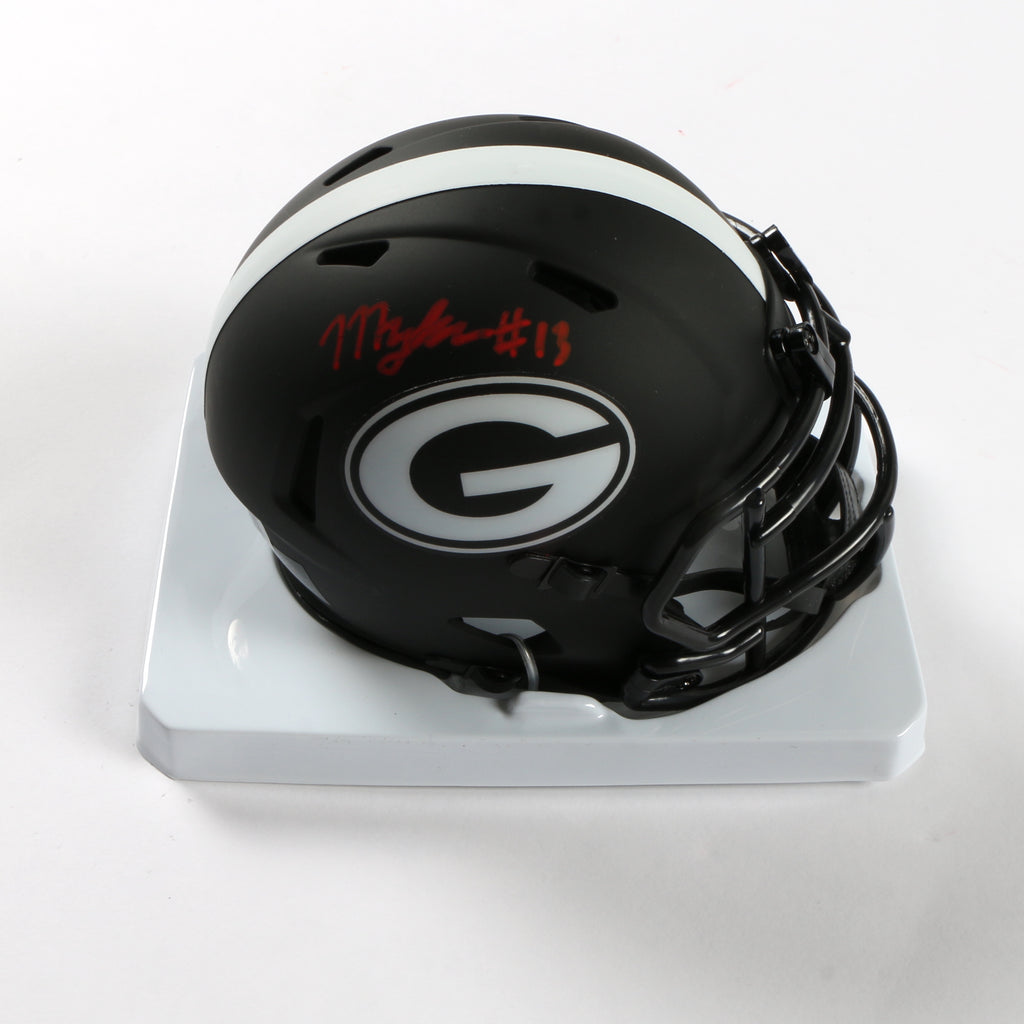 Mykel Williams Signed Mini helmet eclipse Georgia Bulldogs Beckett
