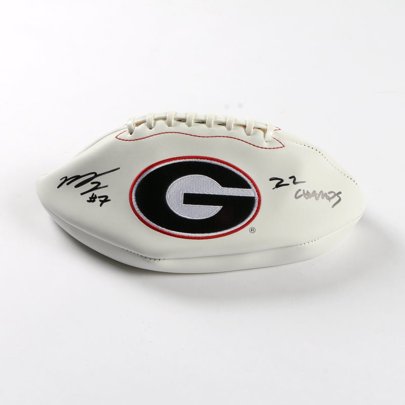 Marvin Jones Jr. Signed Football Georgia Bulldogs Beckett