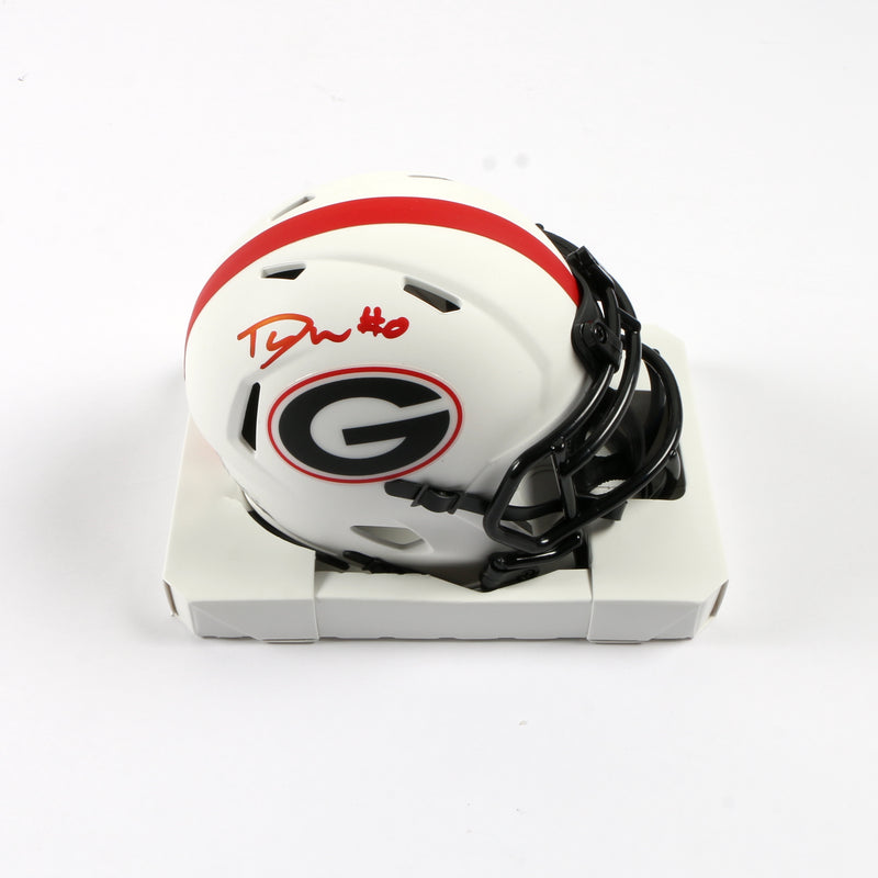 Darnell Washington Signed Mini Helmet Lunar Georgia Bulldogs