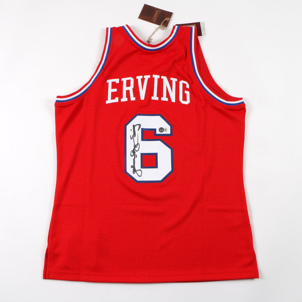 Julius Erving Signed Jersey Philadelphia 76ers Mitchell & Ness Beckett