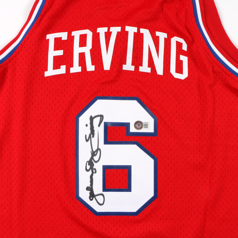 Julius Erving Signed Jersey Philadelphia 76ers Mitchell & Ness Beckett