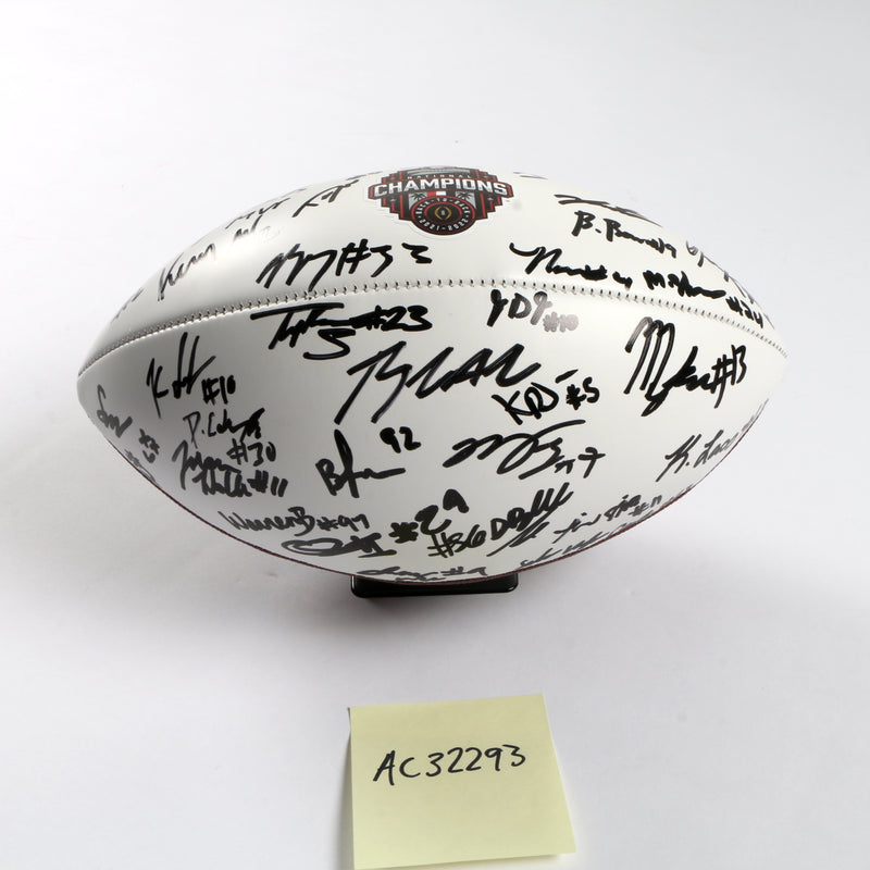 Georgia Bulldogs 2022 Team Signed Football Stetson Bennett Ladd Brock National Champs BAS AC32293