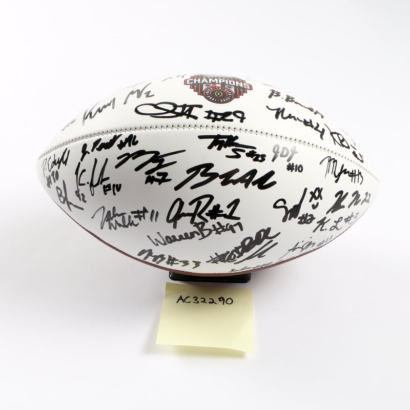 Georgia Bulldogs 2022 Team Signed Football Stetson Bennett Ladd Brock National Champs BAS AC32290