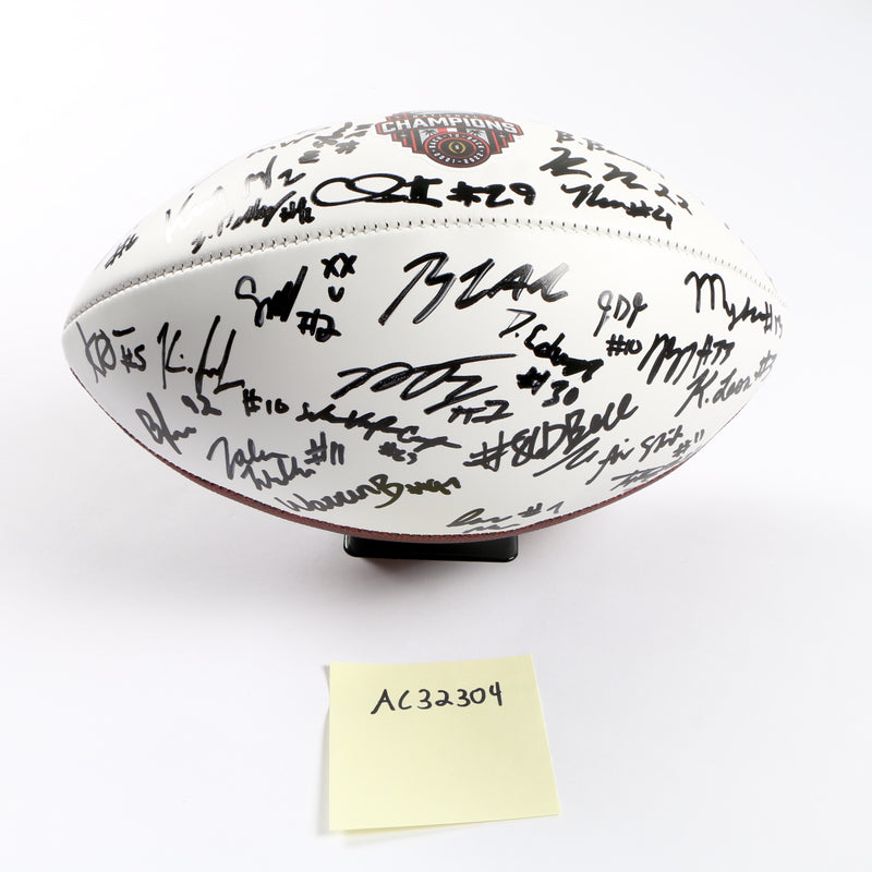 Georgia Bulldogs 2022 Team Signed Football Stetson Bennett Ladd Brock National Champs BAS AC32304