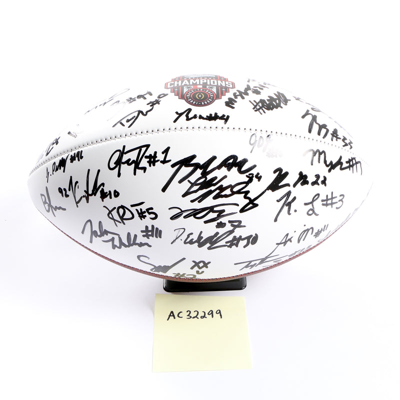 Georgia Bulldogs 2022 Team Signed Football Stetson Bennett Ladd Brock National Champs BAS AC32299