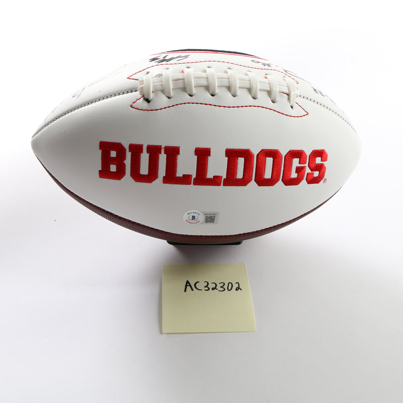 Georgia Bulldogs 2022 Team Signed Football Stetson Bennett Ladd Brock National Champs BAS AC32303