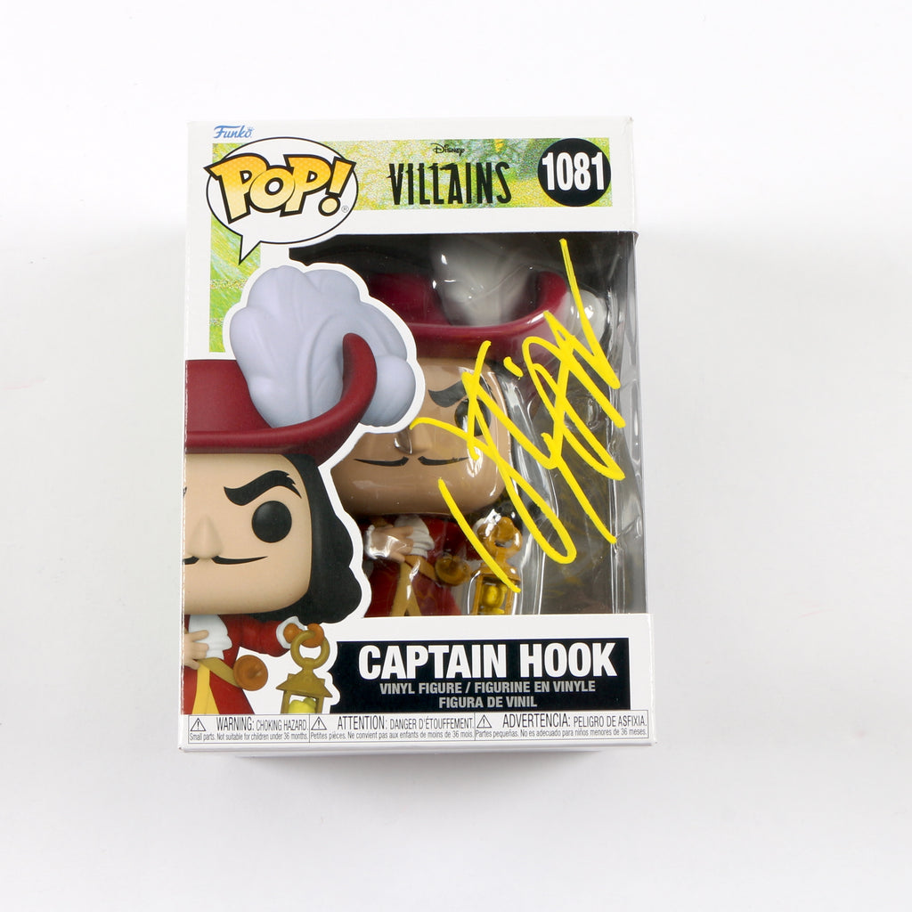 Dustin Hoffman Signed Funko Pop #1081 Captain Hook Disney Villains Beckett