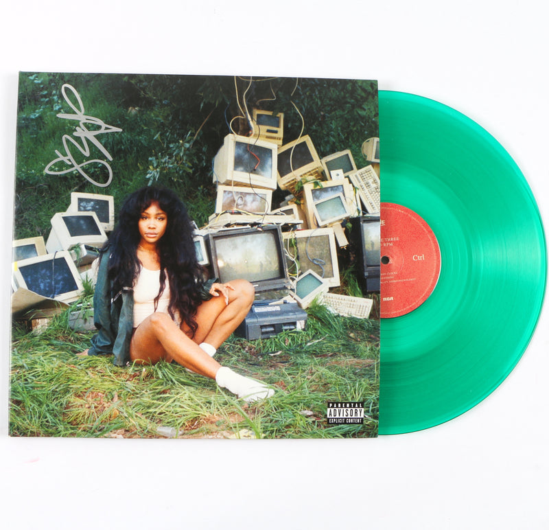 SZA Signed Vinyl Cover Ctrl Album Vinyl SZA Autograph Beckett