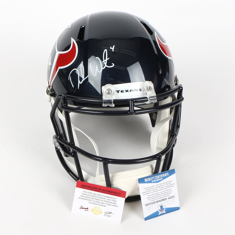 Deshaun Watson Signed Houston Texans Full Size Helmet