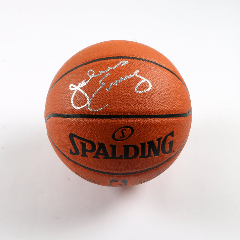 Julius Erving Signed Basketball Philadelphia 76ers Beckett