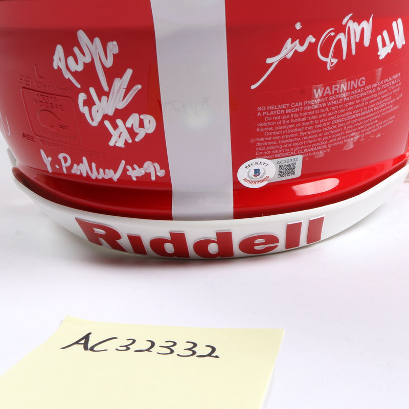 Georgia Bulldogs 2022 Team Signed Helmet Authentic Stetson Bennett Ladd Brock National Champs BAS AC32332
