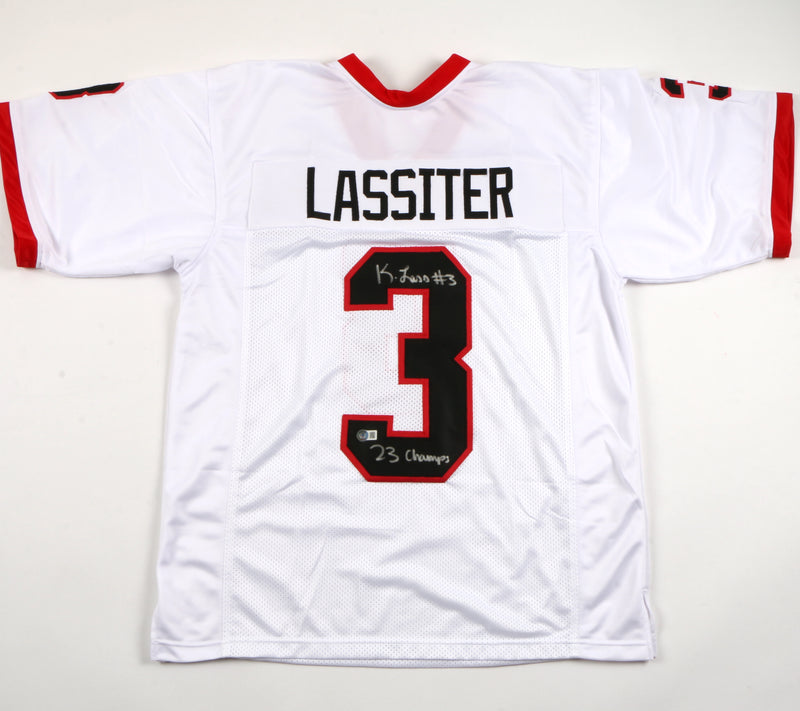 Kamari Lassiter Signed Jersey Georgia Bulldogs Beckett