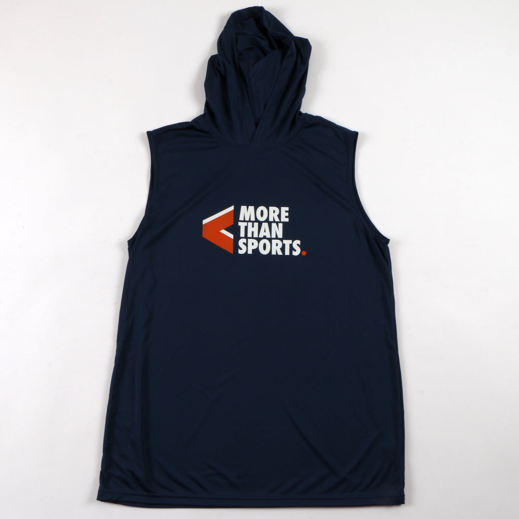 More Than Sports Cut off Hoodie Large