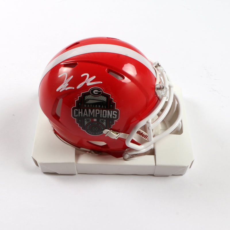 Branson Robinson Signed Mini Helmet Georgia Bulldogs Beckett