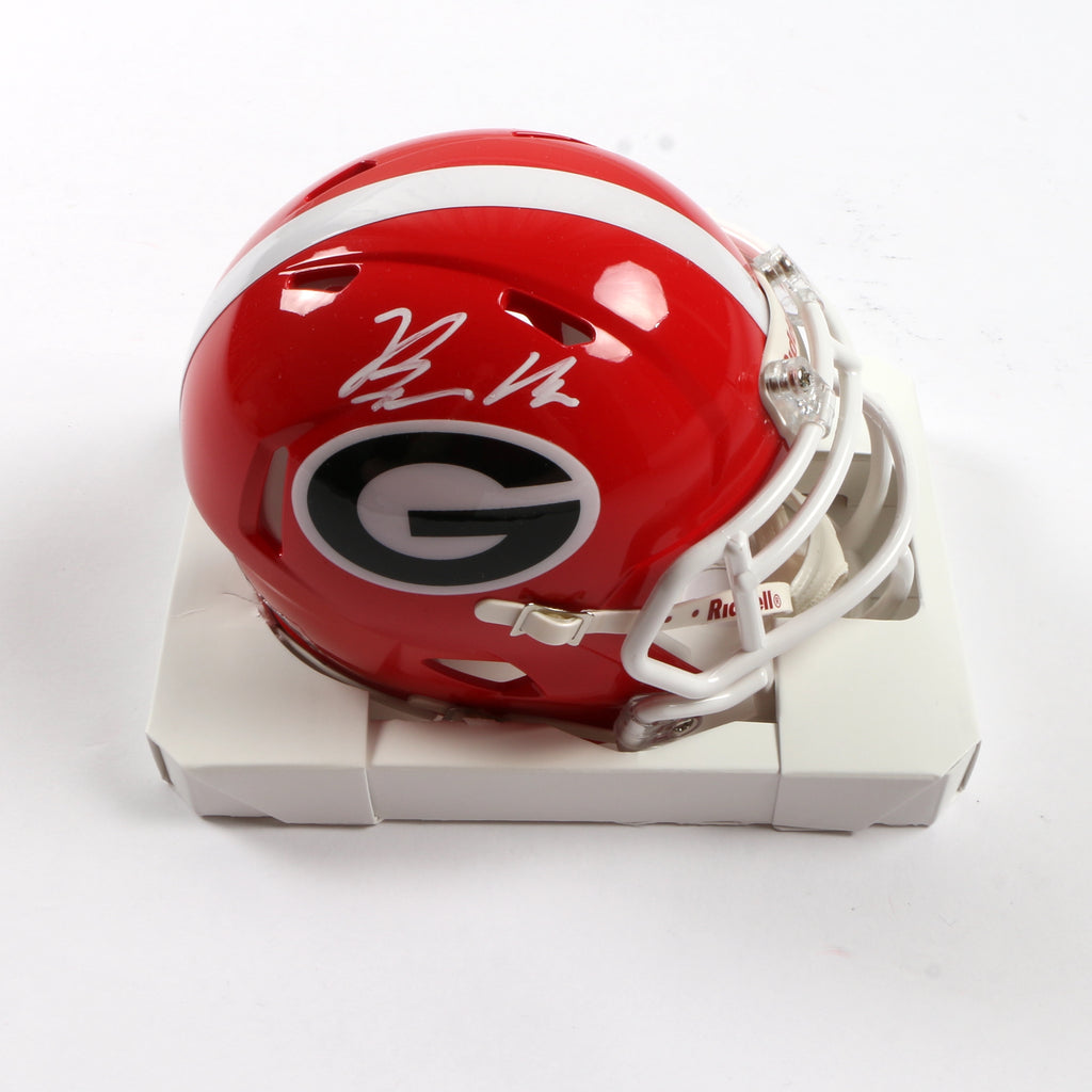 Branson Robinson Signed Mini Helmet Georgia Bulldogs Beckett