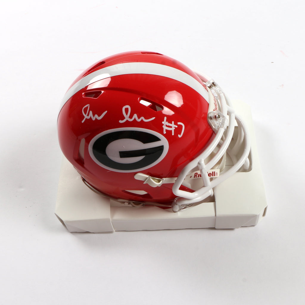 Lawson Luckie Signed Mini Helmet Georgia Bulldogs Beckett