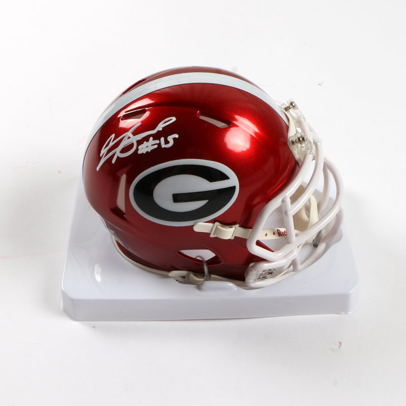 Carson Beck Signed Mini Helmet Georgia Bulldogs Beckett