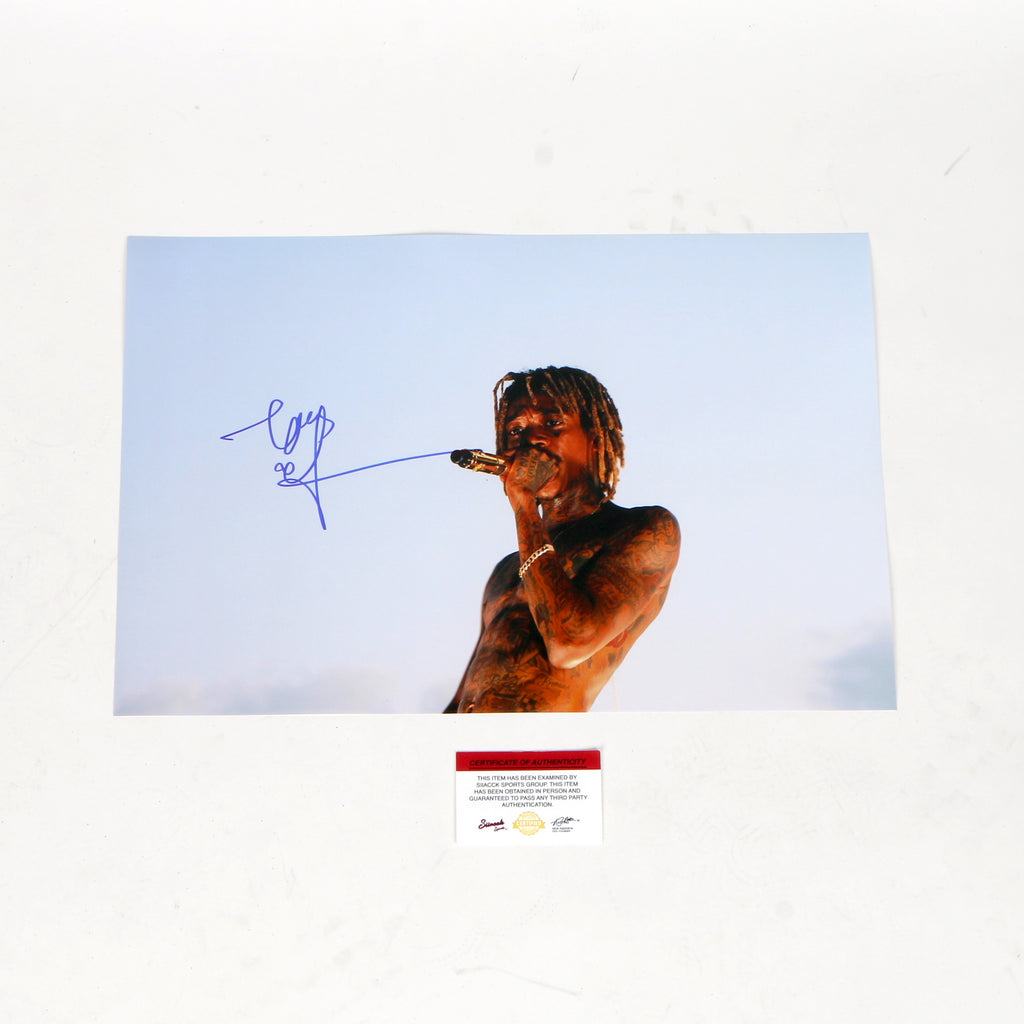 Wiz Khalifa Signed 12x18 Photo