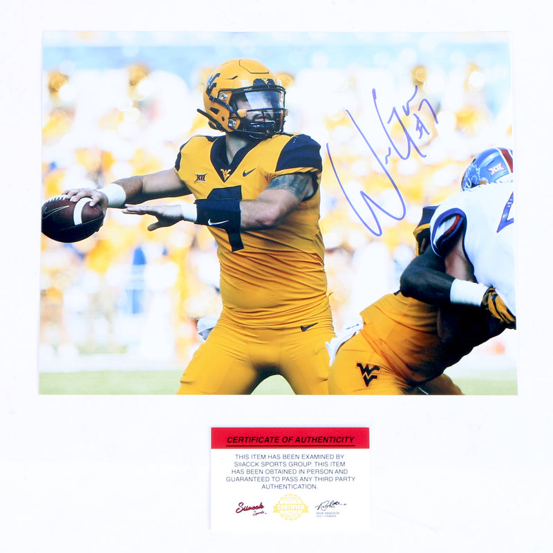 Will Grier Signed 8x10 Photo West Virginia Mountaineers