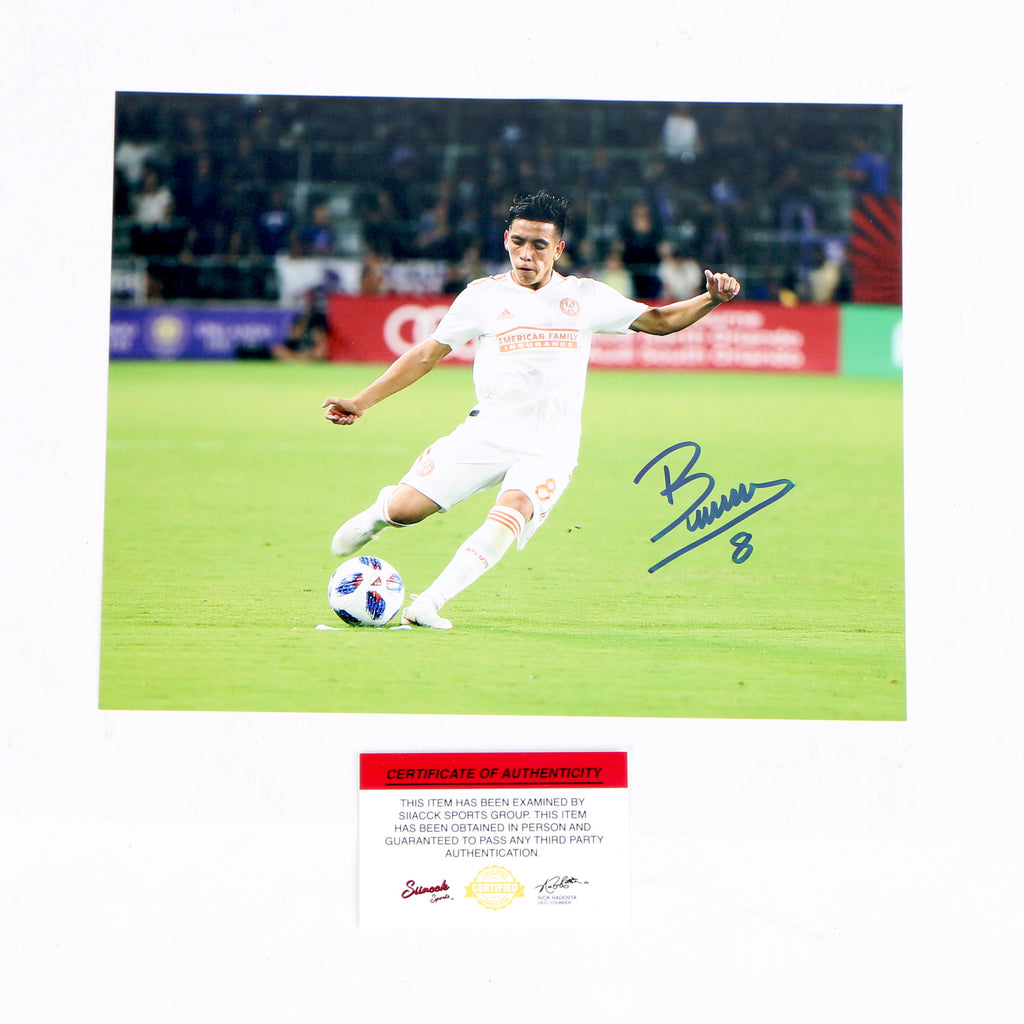 Ezequiel Barco Signed 8x10 Kicking Ball Atlanta United FC