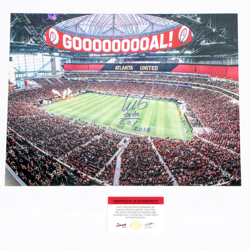 Tata Martino Signed 11x14 COY 18 Stadium Goal Atlanta United FC