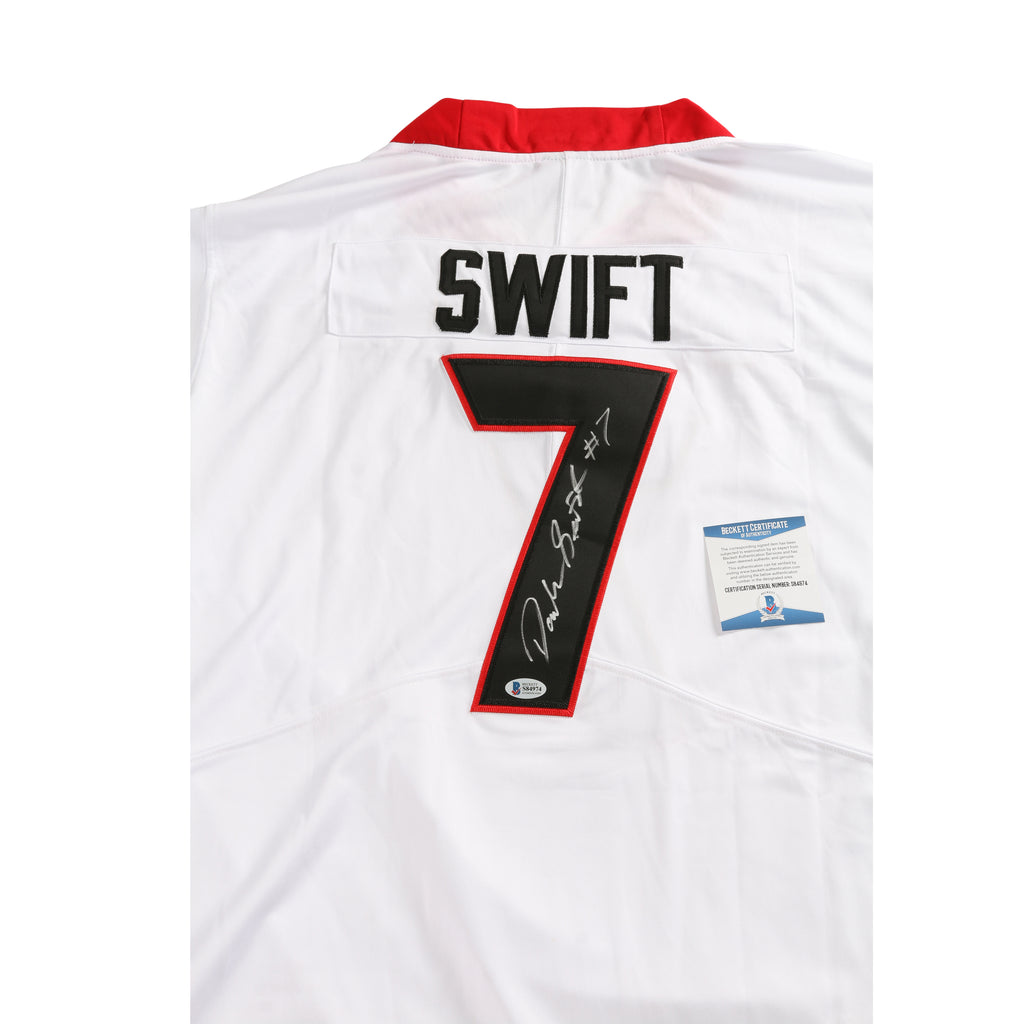 D'Andre Swift Signed Jersey Georgia Bulldogs White