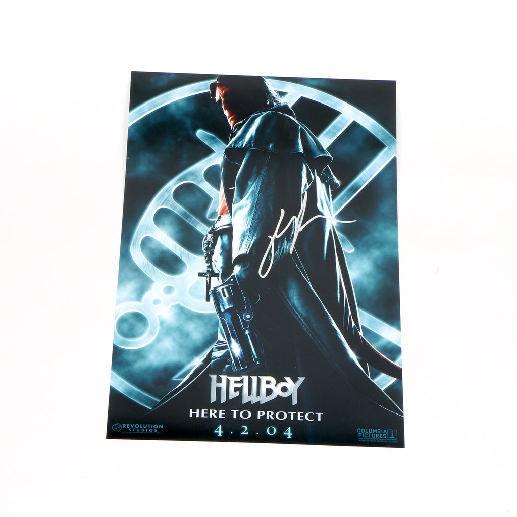 Ron Perlman Signed Hellboy Movie Poster - Beckett COA