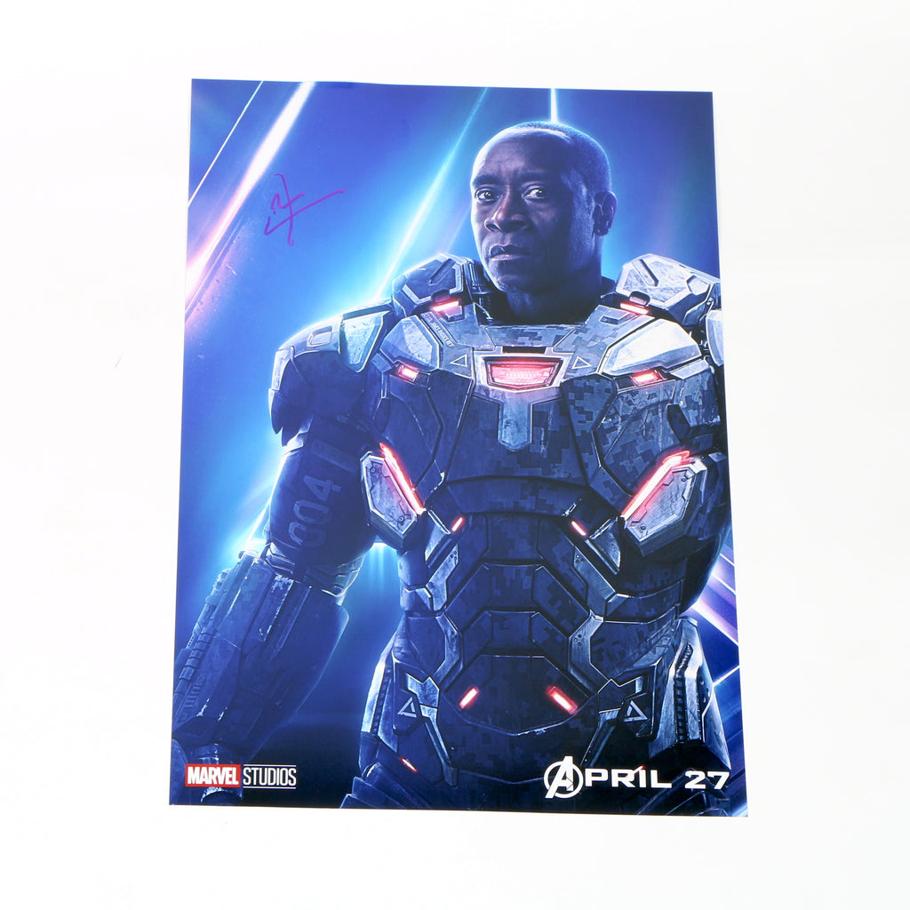 War Machine Don Cheadle Signed Avengers Movie Poster