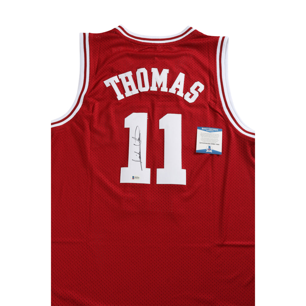 Isiah Thomas Signed Indiana Hoosiers Pistons