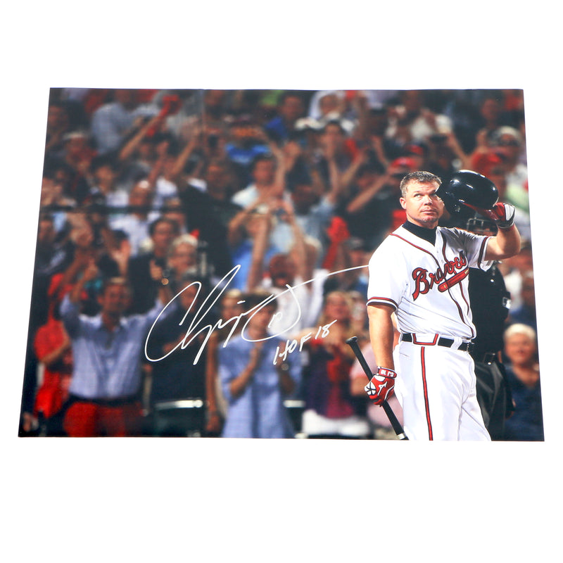 Chipper Jones Signed 16x20 Inscribed