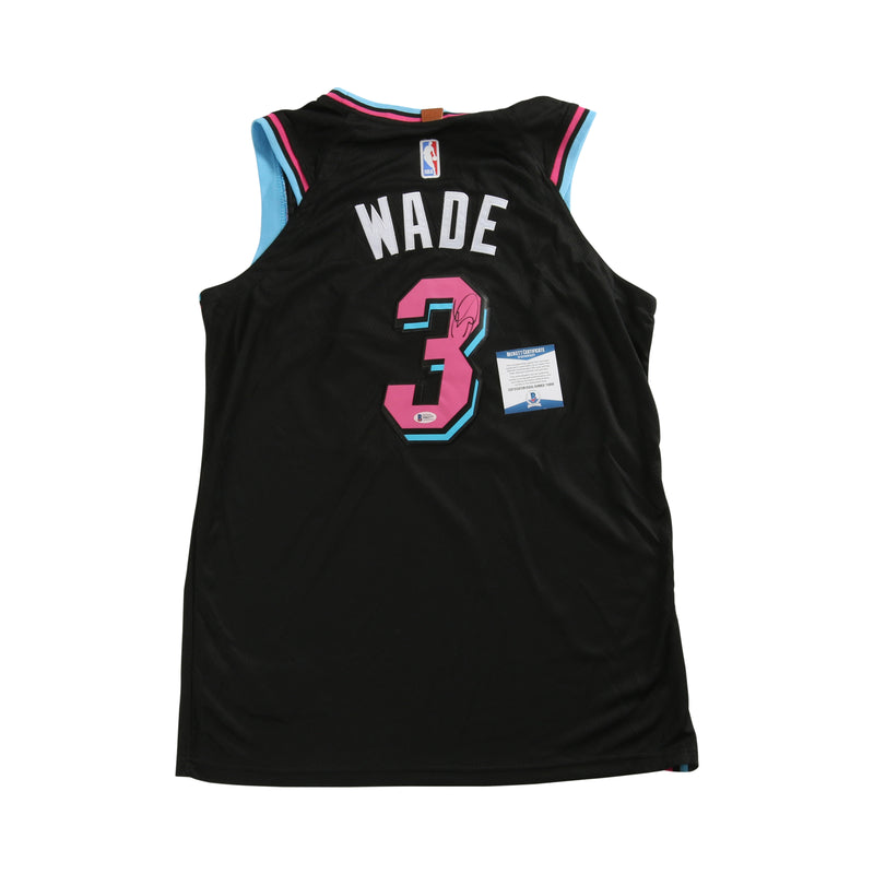 Dwayne Wade Signed Miami Heat Jersey Black
