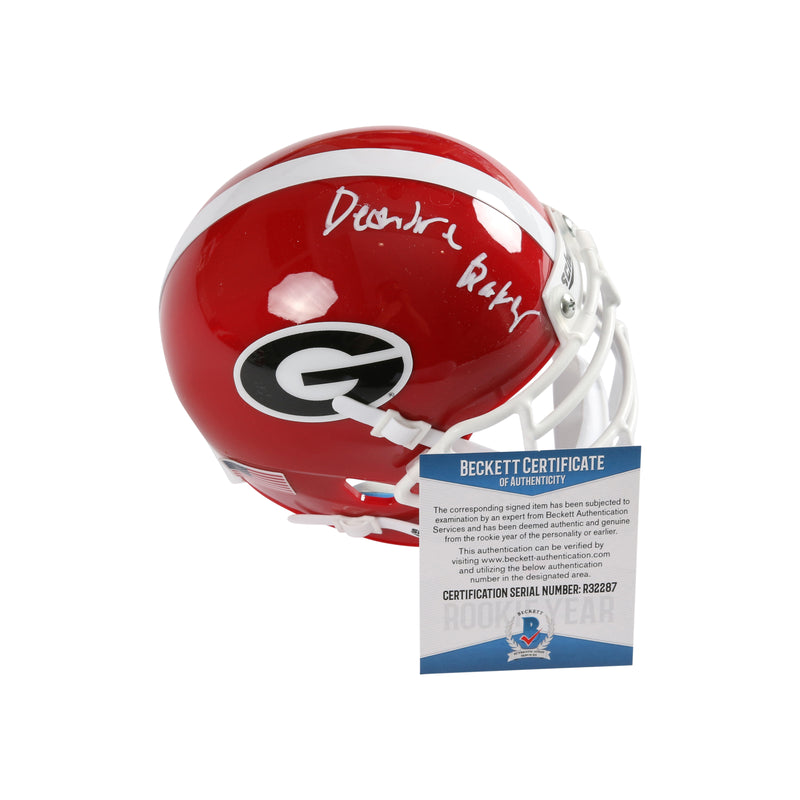 Deandre Baker Signed Georgia Bulldogs Schutt Mini Helmet