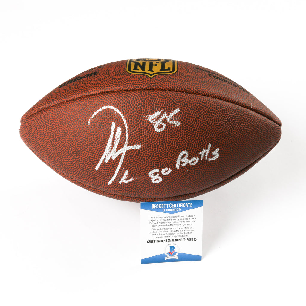 Antonio Gates "Go Bolts" Signed Football Chargers Inscribed