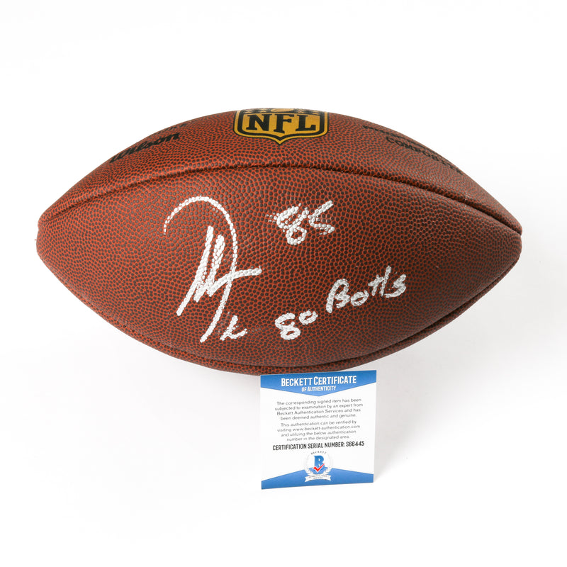 Antonio Gates "Go Bolts" Signed Football Chargers Inscribed