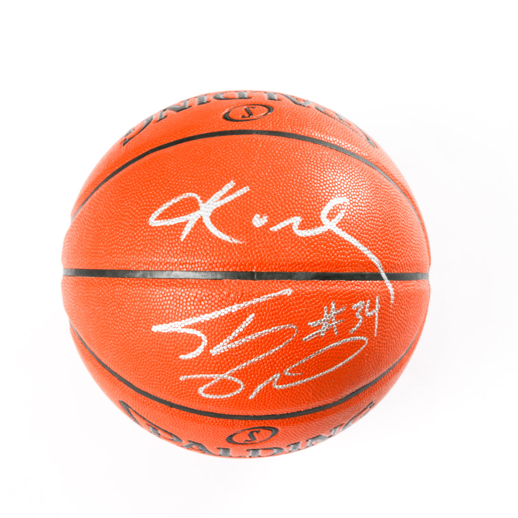 Kobe and Shaq Signed Basketball Los Angeles Lakers Beckett