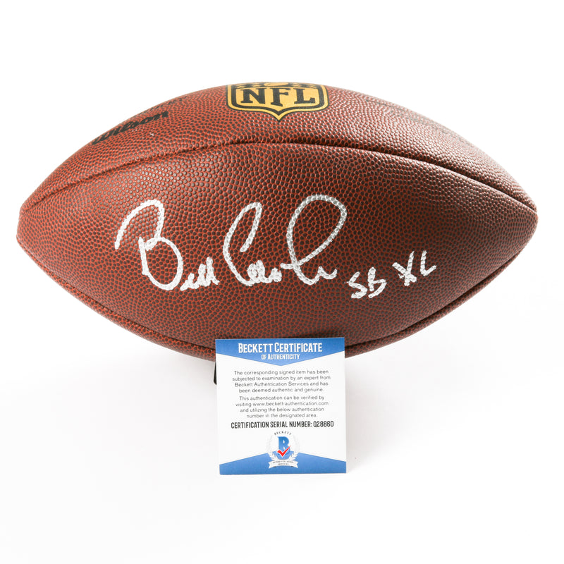 Bill Cowher Signed Football Pittsburgh Steelers Inscribed