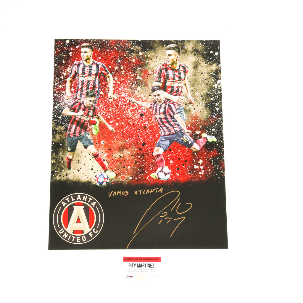 Pity Martinez Signed 16x20 Atlanta United Edit 4 Images Inscribed