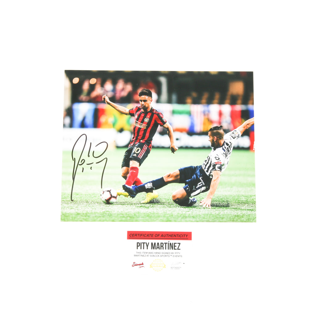 Pity Martinez Signed 8x10 Atlanta United Action Shot