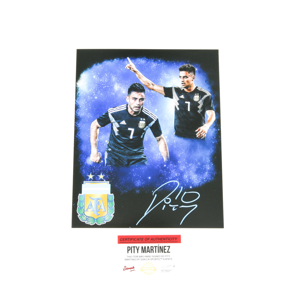 Pity Martinez Signed 8x10 Argentina National Atlanta United Edit Black